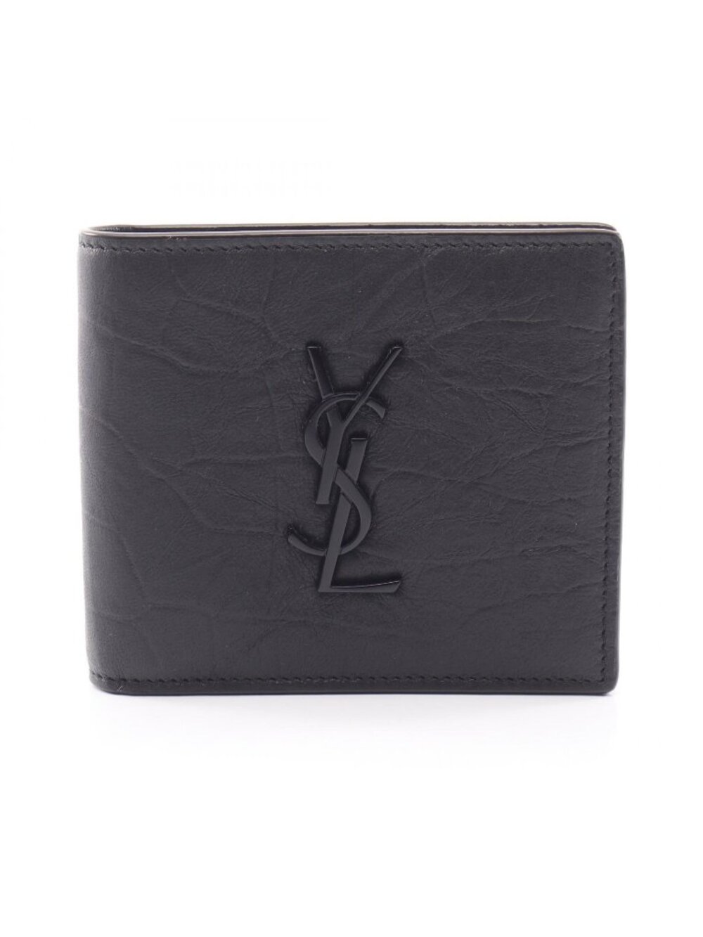 Saint Laurent Paris Billfold East West Monogram Wallet Leather Bifold